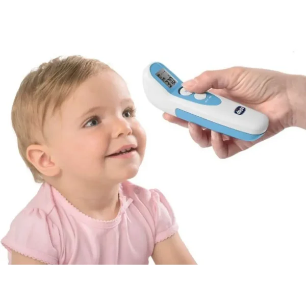 Chicco 00006931000000 digital body thermometer Remote sensing thermometer Blue, White Forehead Buttons