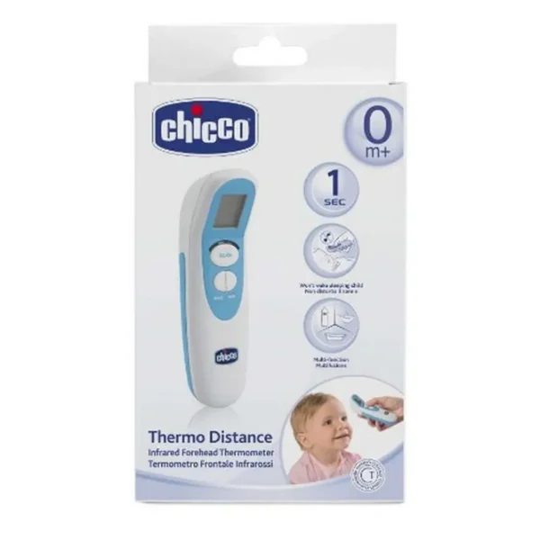 Chicco 00006931000000 digital body thermometer Remote sensing thermometer Blue, White Forehead Buttons