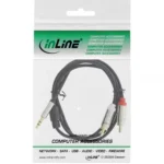 InLine 99241I audio cable 1 m 3.5mm 2 x RCA Black