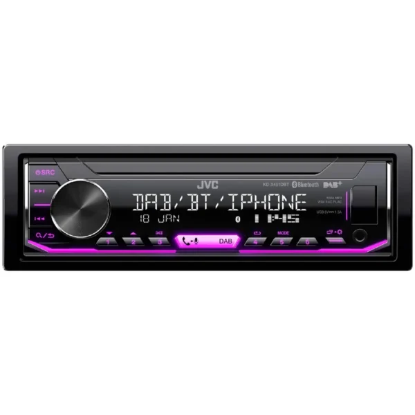 JVC KD-X451DBT Black 350 W Bluetooth