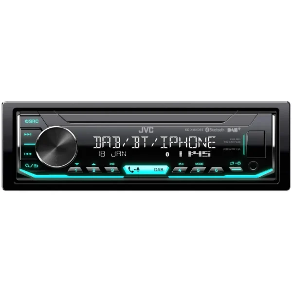 JVC KD-X451DBT Black 350 W Bluetooth
