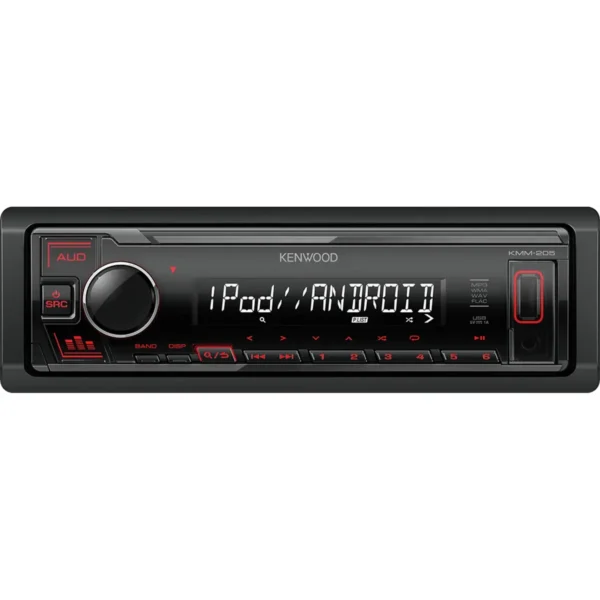 Kenwood KMM-205 car media receiver Black 50 W
