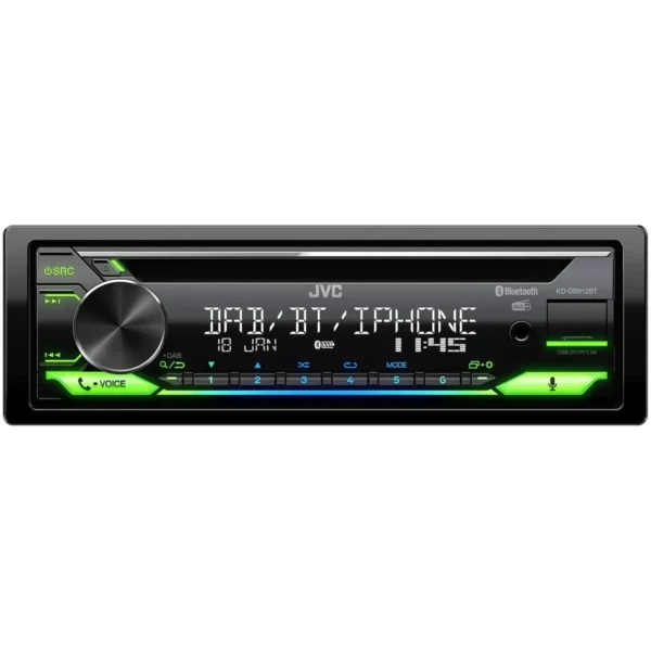 JVC KD-DB912BT car media receiver Black 200 W Bluetooth
