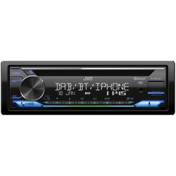 JVC KD-DB912BT car media receiver Black 200 W Bluetooth