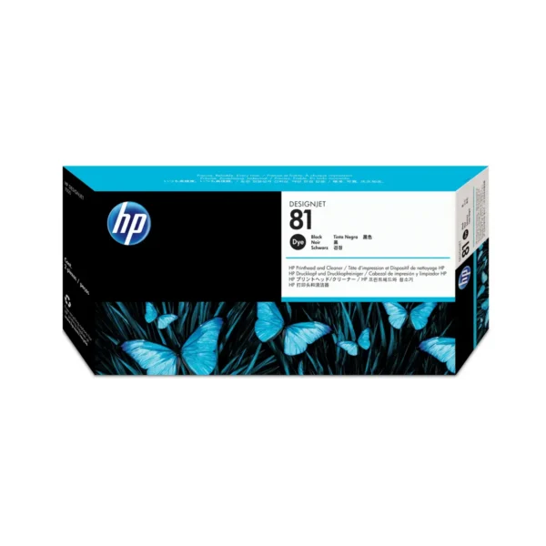 HP 81 Black DesignJet Dye Printhead and Printhead Cleaner