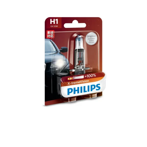 Philips X-tremeVision Type of lamp: H1 Pack of: 1 car headlight bulb