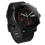 Amazfit Stratos 3.4 cm (1.34″) LCD 48 mm Digital 320 x 300 pixels Touchscreen Black Wi-Fi GPS (satellite)