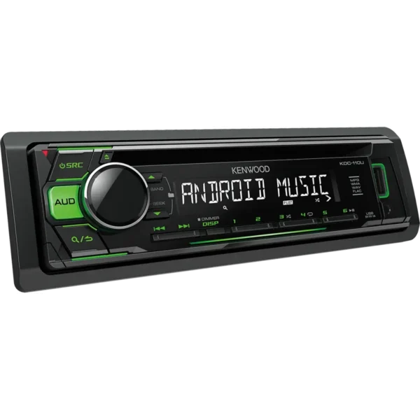 Kenwood KDC-110UG car media receiver Black, Green 200 W