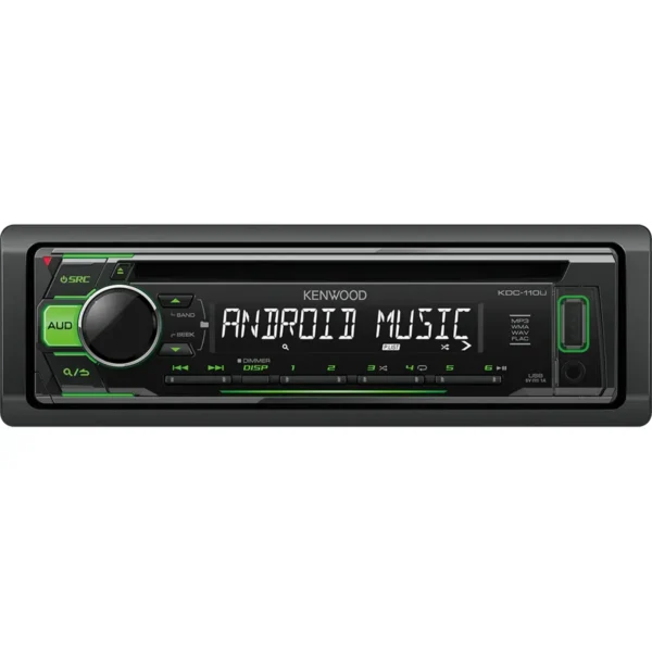 Kenwood KDC-110UG car media receiver Black, Green 200 W