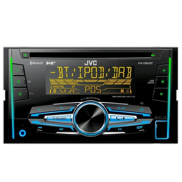 JVC KW-DB92BT Black 22 W Bluetooth