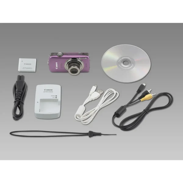 Canon Digital IXUS 200 IS 1/2.3″ Compact camera 12.1 MP CCD 4000 x 3000 pixels Purple