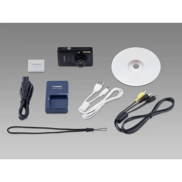 Canon Digital IXUS 100 IS Compact camera 12.1 MP CCD 4000 x 3000 pixels Black