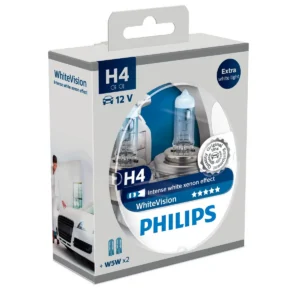Philips WhiteVision Type of lamp: H4 Pack of: 2+2 car headlight bulb
