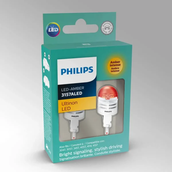 Philips 3157AULAX2 car light bulb P27/7 LED