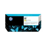 HP 81 Yellow DesignJet Dye Printhead and Printhead Cleaner