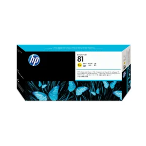 HP 81 Yellow DesignJet Dye Printhead and Printhead Cleaner