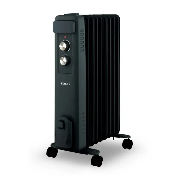 Sogo CAL-SS-18460 electric space heater Indoor Black 2000 W Oil electric space heater