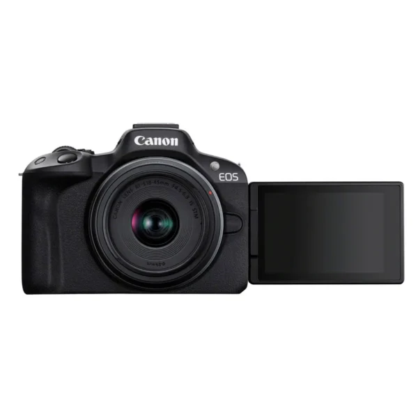Canon EOS R50, Black + RF-S 18-45mm F4.5-6.3 IS STM Kit