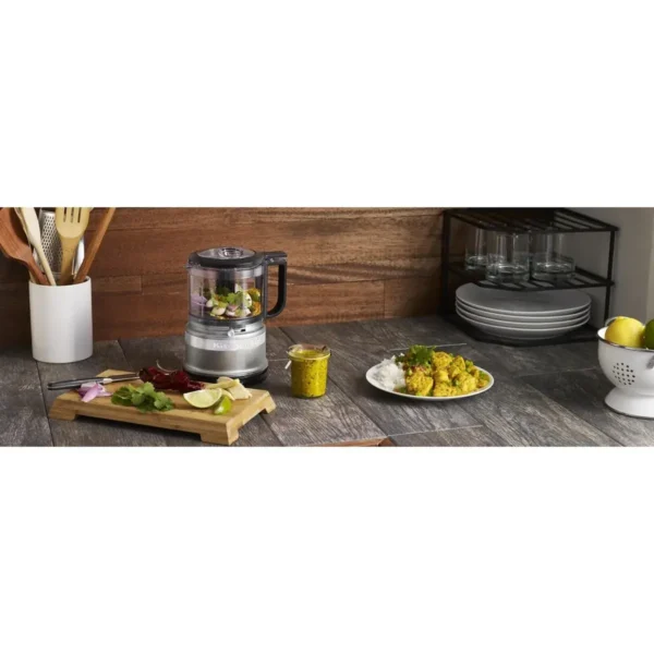 KitchenAid 5KFC3516BCU electric food chopper 0.83 L 240 W Silver, Transparent