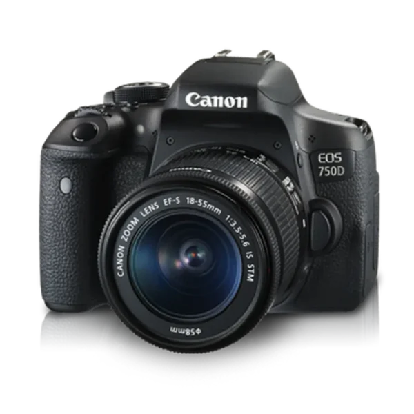 Canon EOS 750D + EF-S18-55mm IS STM SLR Camera Kit 24.2 MP CMOS 6000 x 4000 pixels Black