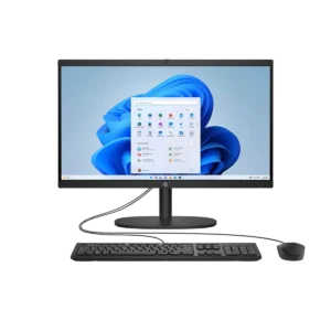 HP 22-dg0003na Intel® Celeron® N100 54.5 cm (21.4″) 1920 x 1080 pixels All-in-One PC 8 GB DDR5-SDRAM 128 GB UFS Windows 11 Home Wi-Fi 6 (802.11ax) Black