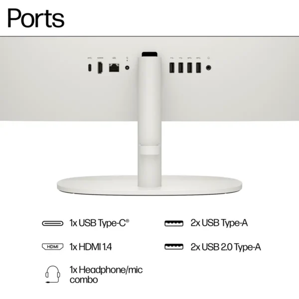 HP 22-dg0003na Intel® Celeron® N100 54.5 cm (21.4″) 1920 x 1080 pixels All-in-One PC 8 GB DDR5-SDRAM 128 GB UFS Windows 11 Home Wi-Fi 6 (802.11ax) Black