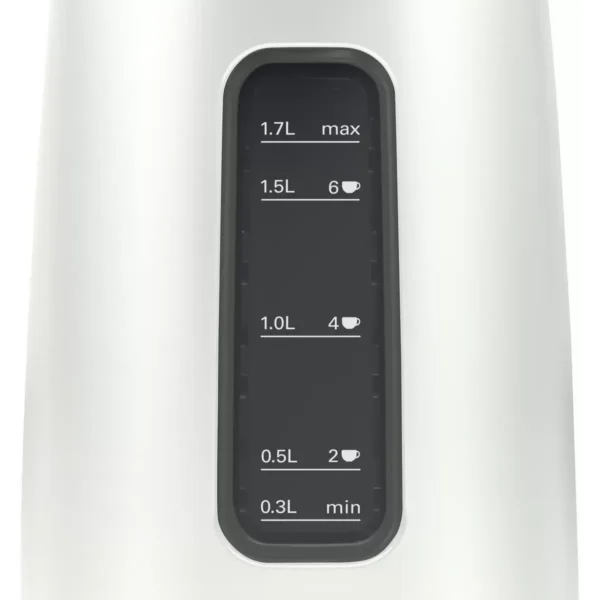 Bosch DesignLine electric kettle 1.7 L 2400 W Black, Silver