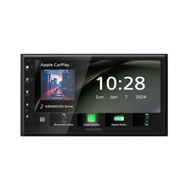 Kenwood DMX6523DABS car media receiver Black Wi-Fi Bluetooth
