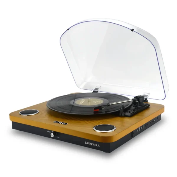Sogo TDA-SS-8655 audio turntable Belt-drive audio turntable Black, Wood