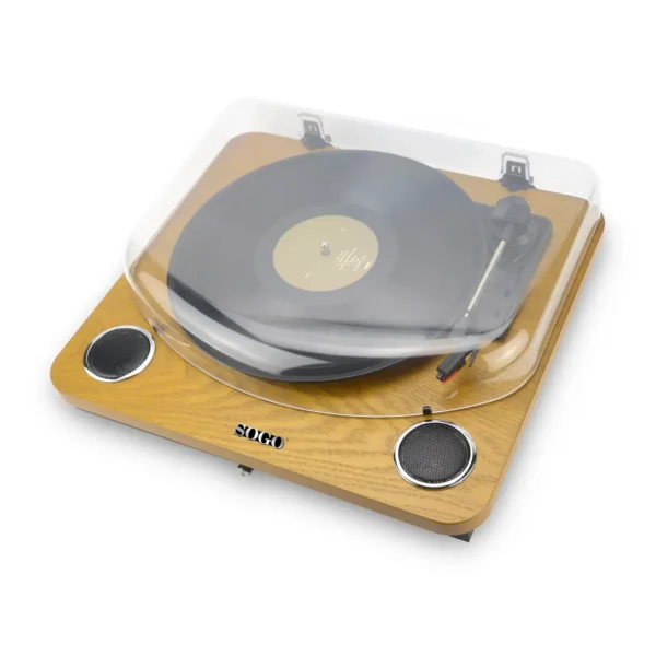 Sogo TDA-SS-8655 audio turntable Belt-drive audio turntable Black, Wood