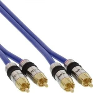 InLine Premium RCA Audio Cable 2x RCA male / male gold plated 25m