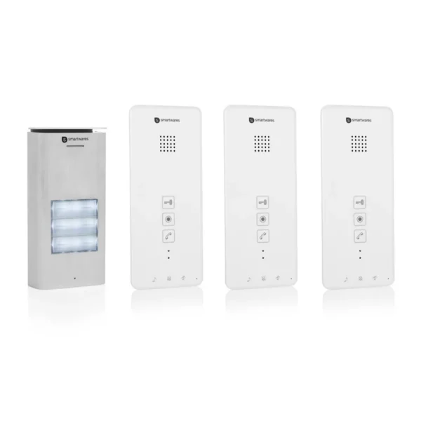 Smartwares DIC-21132UK Audio intercom system for 3 apartments