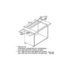 Siemens LD97AA670 cooker hood Downdraft Stainless steel 750 m³/h