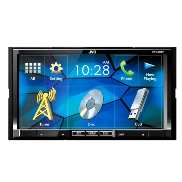 JVC KW-V420BTE car media receiver Black 200 W Bluetooth