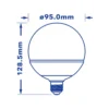 Verbatim Globe energy-saving lamp Warm white 2700 K 7 W E27