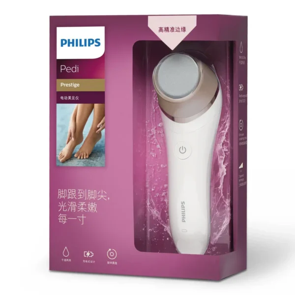 Philips BCR431/00 electric foot smoother Gold, White