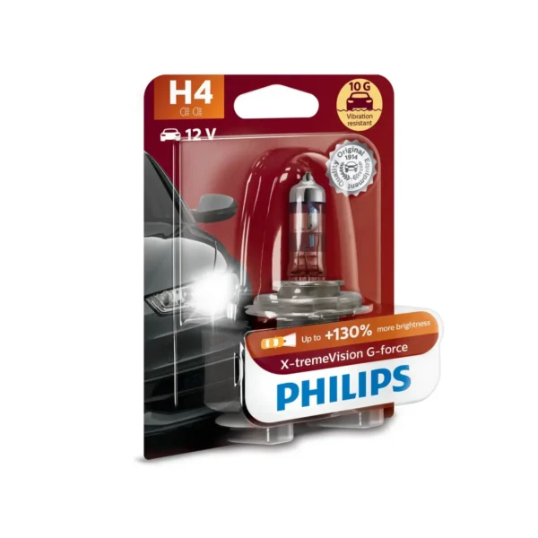 Philips X-tremeVision G-force 12342XVGB1 10 G vibration resistance