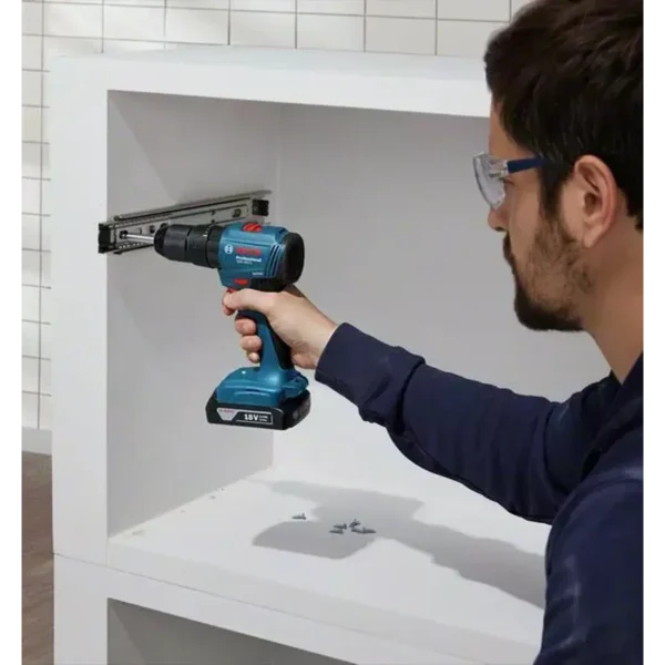 Bosch GSB 185-LI 1900 RPM Keyless 990 g Black, Blue