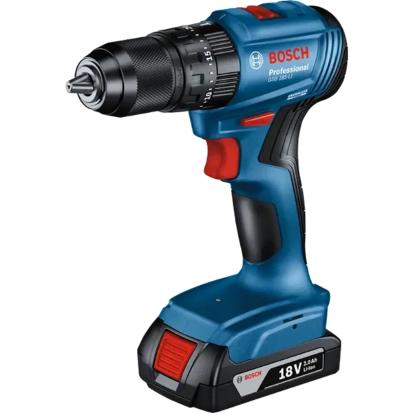 Bosch GSB 185-LI 1900 RPM Keyless 990 g Black, Blue