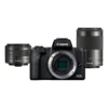 Canon EOS M50 Mark II + M15-45 S+M55-200 EU26 MILC 24.1 MP CMOS 6000 x 4000 pixels Black