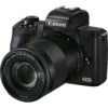 Canon EOS M50 Mark II + M15-45 S+M55-200 EU26 MILC 24.1 MP CMOS 6000 x 4000 pixels Black