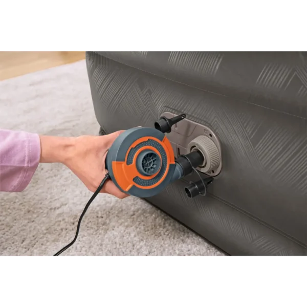 Bestway Fortech Air Mattress Twin with Built-in AC Pump and Antimicrobial Coating 1.91 m x 97 cm x 46 cm