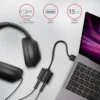 Axagon ADA-12 USB 2.0 Stereo Audio Mini-Adapter 15 cm Kabellänge – Kabel – Audio/Multimedia 2.0 channels
