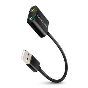 Axagon ADA-12 USB 2.0 Stereo Audio Mini-Adapter 15 cm Kabellänge – Kabel – Audio/Multimedia 2.0 channels