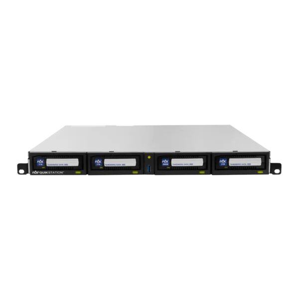 Overland-Tandberg O-T RDX QuikStation 4 RM, 4-Bay, 4x 1Gb Ethernet, removable disk array, 1U rackmount