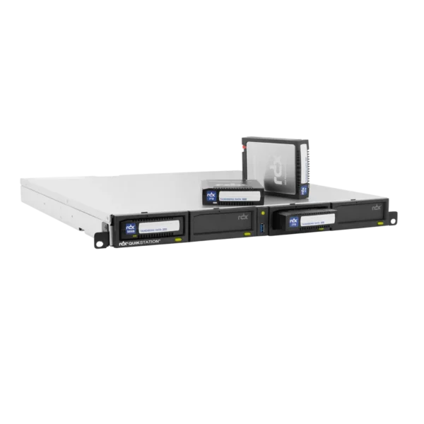 Overland-Tandberg O-T RDX QuikStation 4 RM, 4-Bay, 4x 1Gb Ethernet, removable disk array, 1U rackmount
