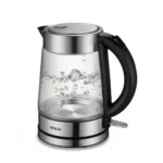 Sogo KET-SS-5797 electric kettle 1.7 L 2200 W Black, Stainless steel
