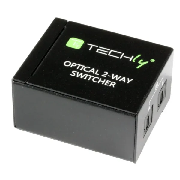 Techly Switch Audio Toslink 2 ports with IR Remote Control IDATA TOS-SW2