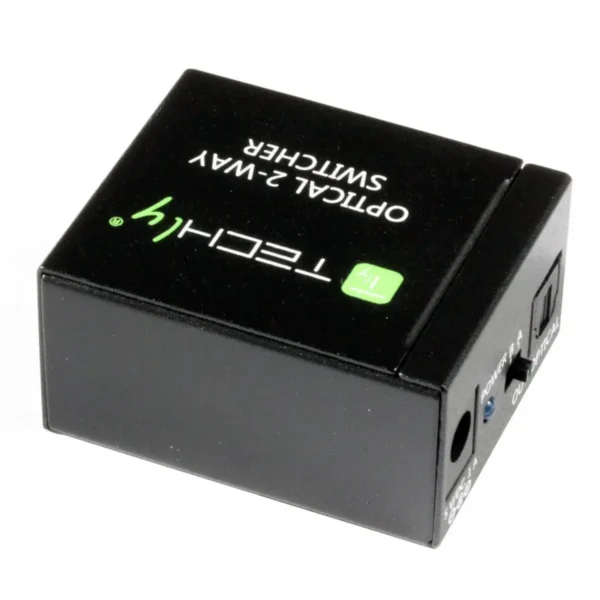 Techly Switch Audio Toslink 2 ports with IR Remote Control IDATA TOS-SW2