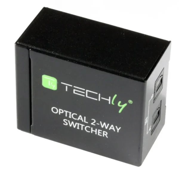 Techly Switch Audio Toslink 2 ports with IR Remote Control IDATA TOS-SW2